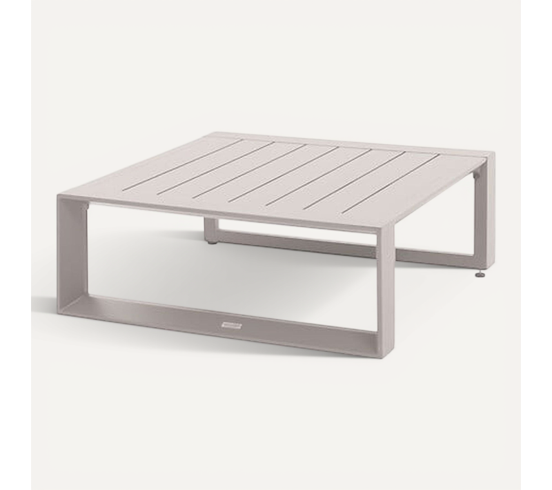 Table Basse De Jardin Carrée En Aluminium Allure - 79 X 79 Cm - Avoine