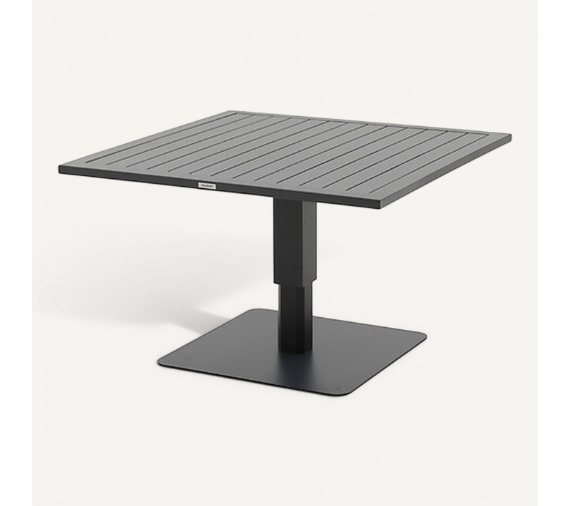 Table De Jardin Relevable Carrée En Aluminium Salimia - Graphite