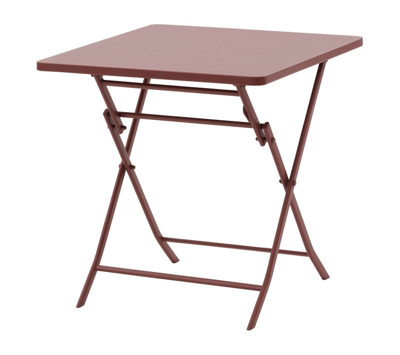 Table De Jardin Pliante Carrée 2 Places Greensboro - Lie De Vin