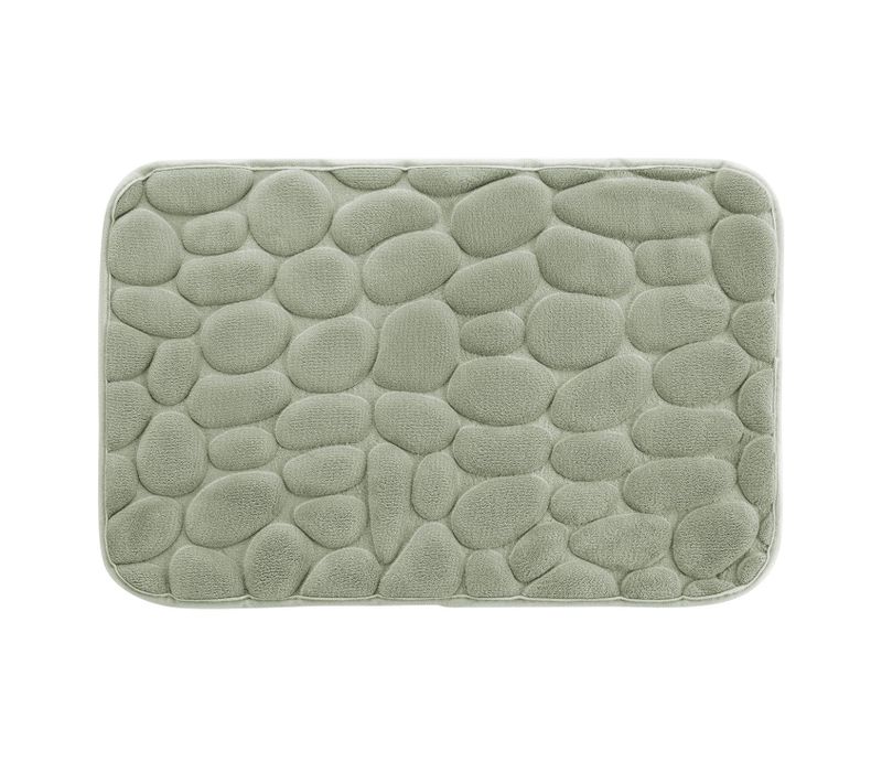 Tapis De Bain à Mémoire De Forme Galet - 50 X 80 Cm - Vert