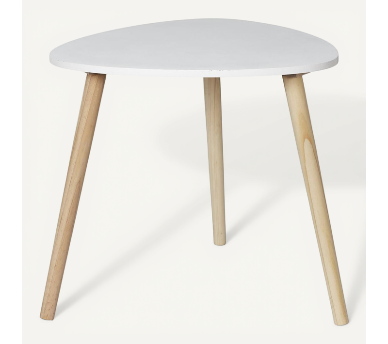 Table Basse Triangulaire Shelly - Blanc