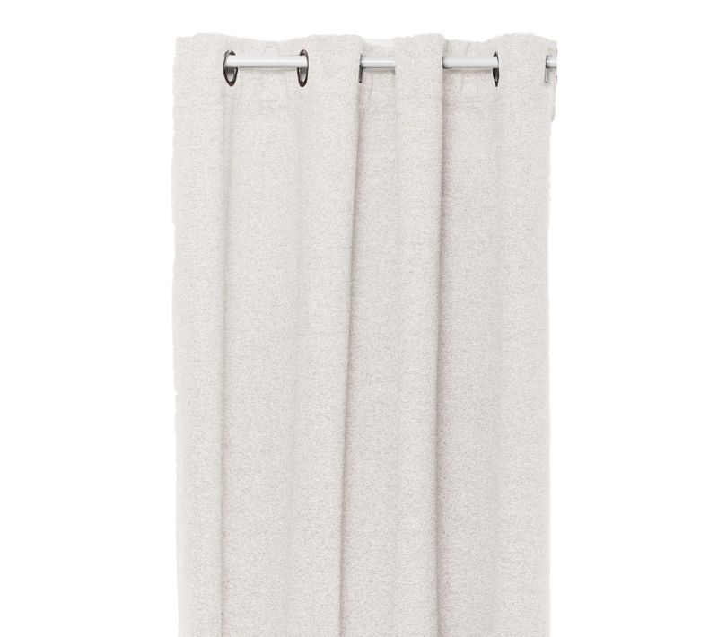 Rideau Effet Bouclette Isolant Et Occultant Soana - 140 X 260 Cm - Ivoire