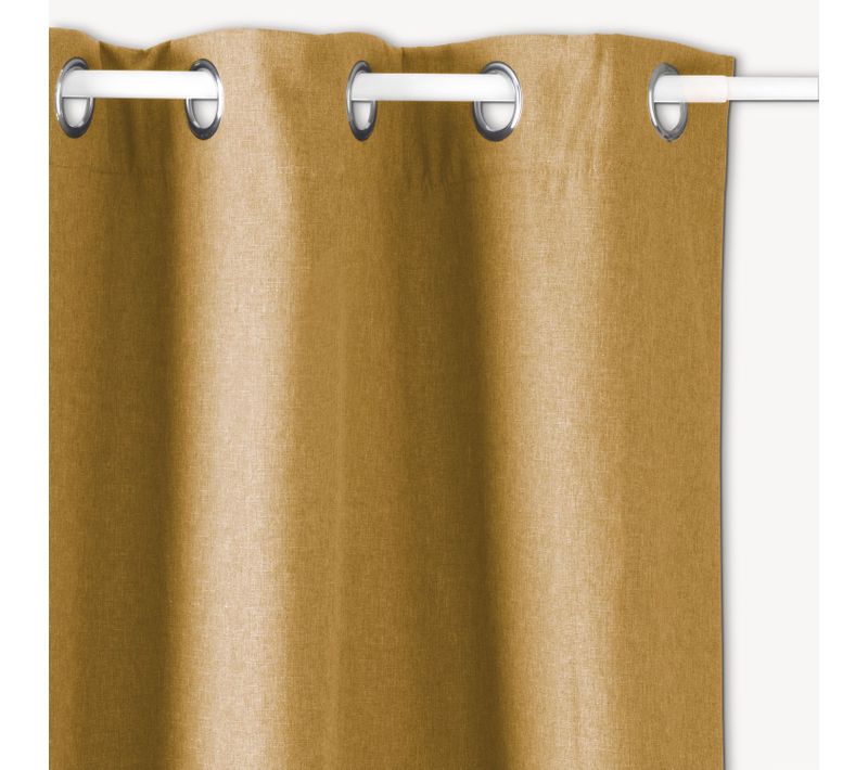 Rideau Isolant Tim - 140 X 260 Cm - Jaune Moutarde