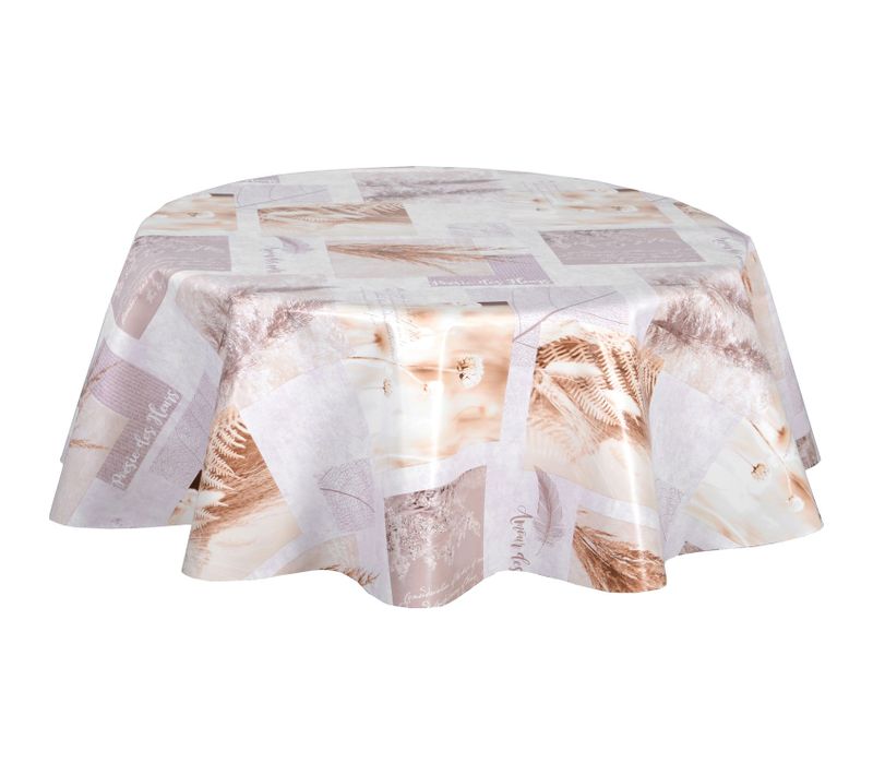 Nappe En Toile Cirée Ronde Pampa - Diam. 150 Cm