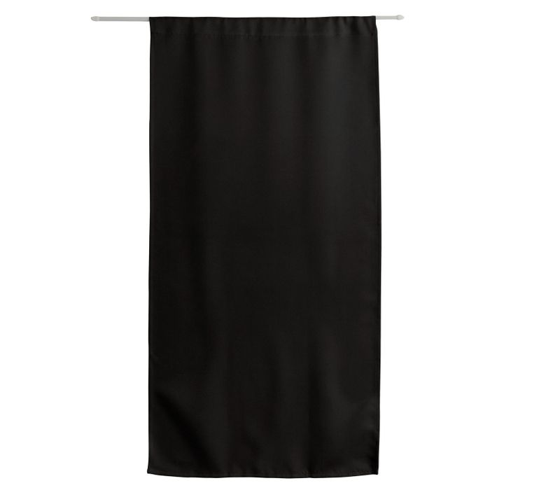Rideau De Porte Occultant Reglisse - 90 X 210 Cm - Noir