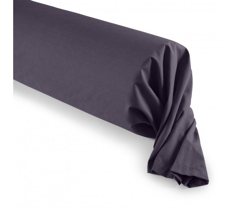 Taie De Traversin Prune 45 X 185 Cm / 100% Coton / 57 Fils/cm²