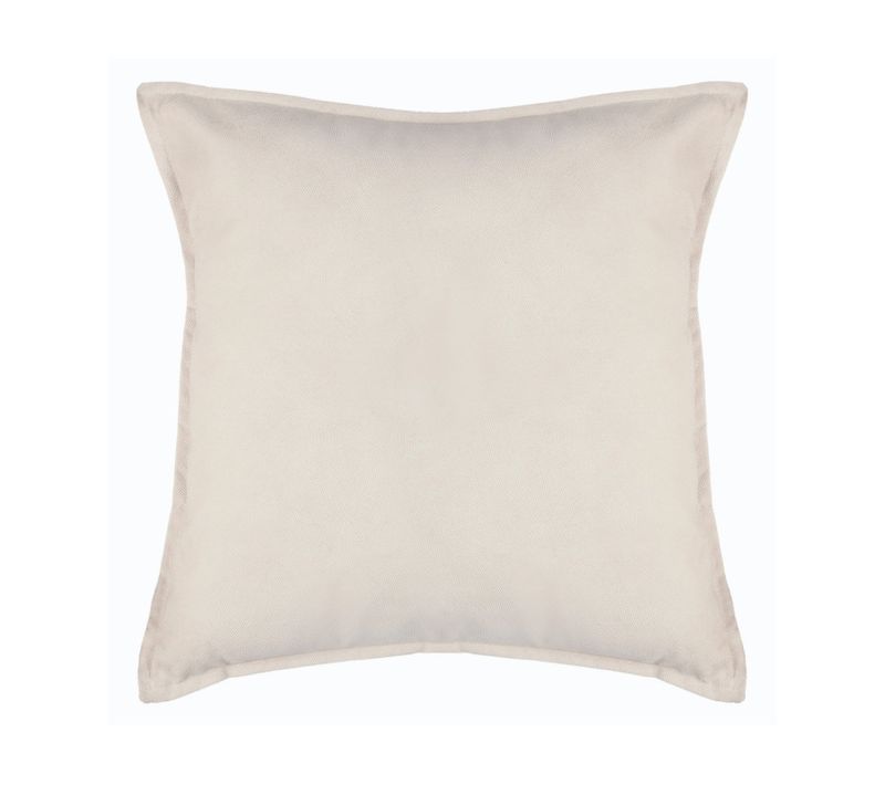 Coussin "lilou" Effet Velours 45 X 45 Cm - Ivoire - 45x45 Cm