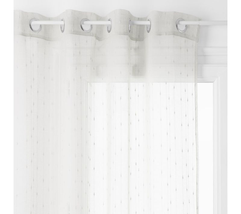 Voilage Tissé Plumetis "anissa" 140 X 240 Cm Atmosphera - Ivoire - 140x240 Cm