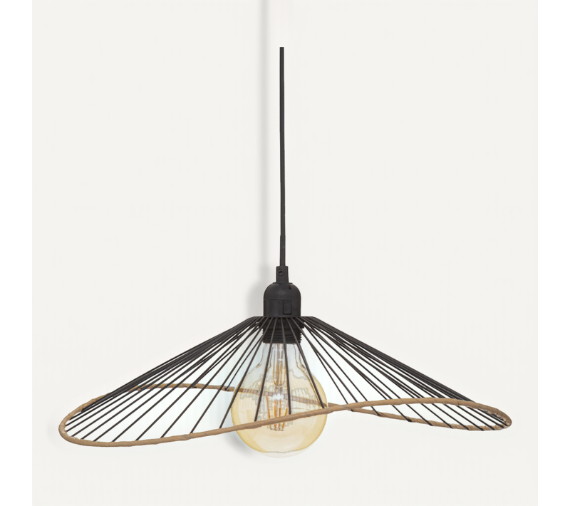 Suspension Filaire "alara" Métal Filaire Diamètre 45 Cm - Noir - 45 Cm