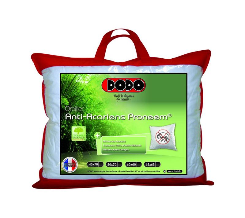 Oreiller Moelleux Antiacariens Proneem® Fibre Volupt'air® Dodo