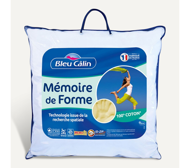 Oreiller À Mémoire De Forme 60 X 60 Cm "mémofil" - Blanc - 60x60 Cm