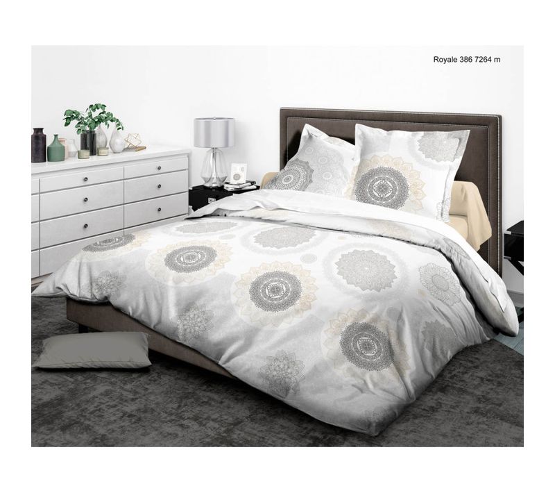 Parure De Couette 3 Pièces Réversible "royale" - Multicolor - 260x240 Cm