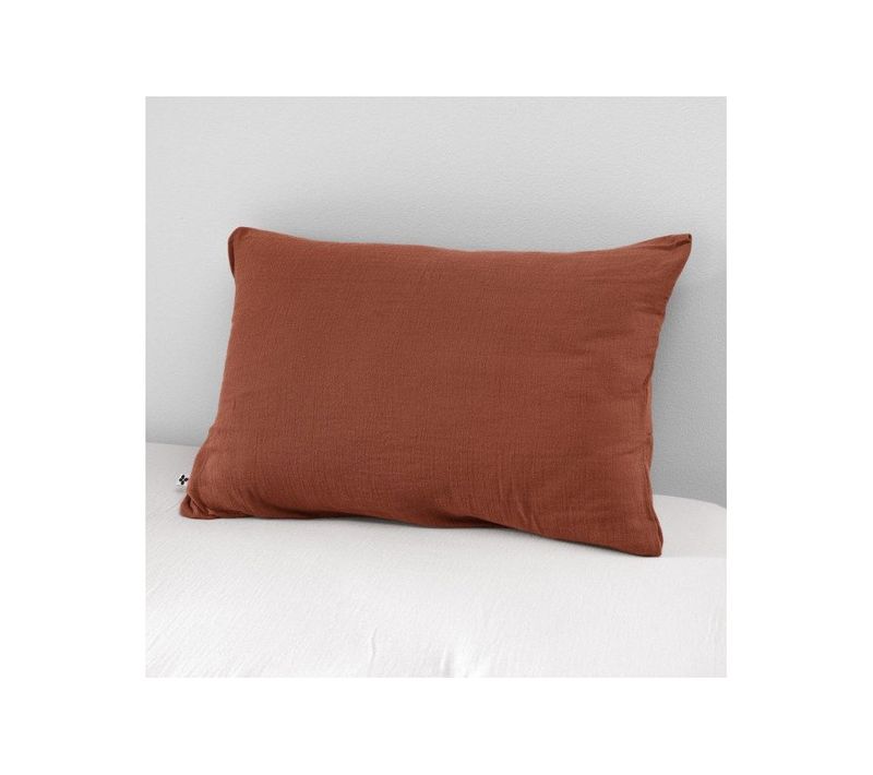 Taie D'oreiller "gaïa" 60 X 60 Cm et 50 X 70 Cm "gaze De Coton"