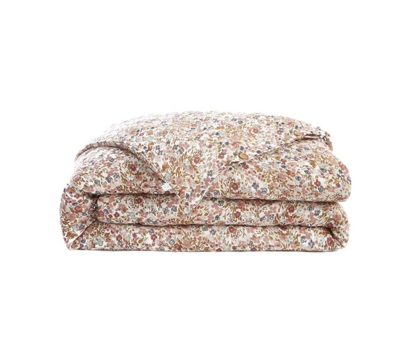 Housse De Couette "capucine" "gaze De Coton" - Taupe - 260x240 Cm