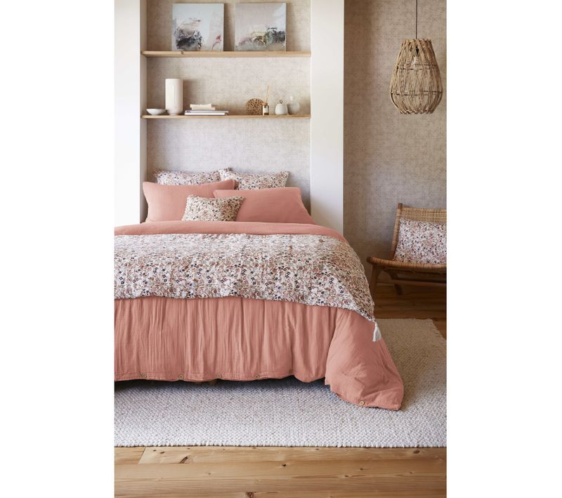 Bout De Lit "capucine" 90 X 200 Cm "gaze De Coton" - Capucine Pampa - 90 X 200 Cm