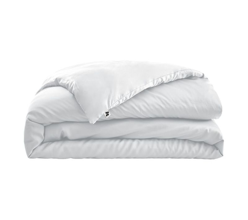 Housse De Couette "salomé" Viscose De Bambou 120 Fils/cm² - Blanc - 240x220 Cm
