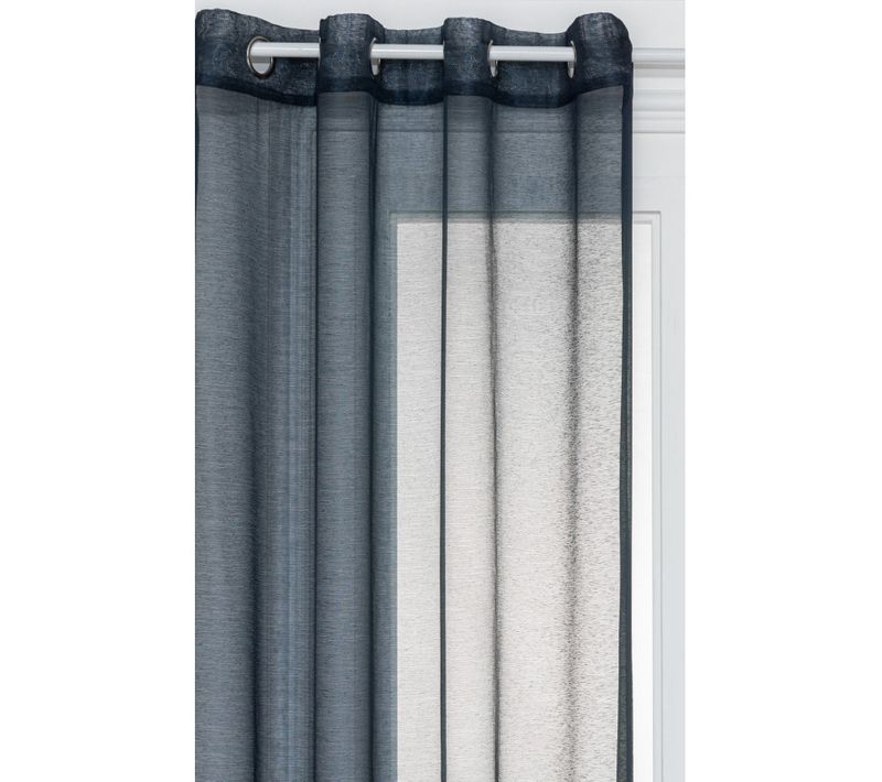 Voilage "moly" Tamisant 135 X 240 Cm - Bleu - 135x240 Cm
