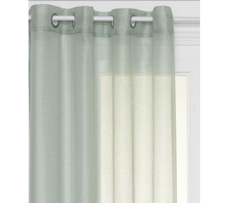 Voilage "moly" Tamisant 135 X 240 Cm Atmosphera - Bleu Clair - 135x240 Cm