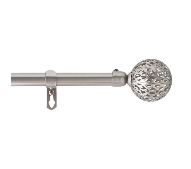 Tringle Extensible En Kit Complet (120 À 210 Cm) "globa" - Gris - 240x260 Cm