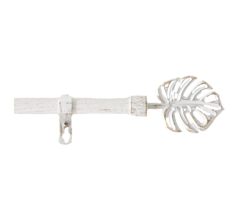 Tringle Extensible En Kit Complet (120 À 210 Cm) "tropi" - Blanc - 240x260 Cm