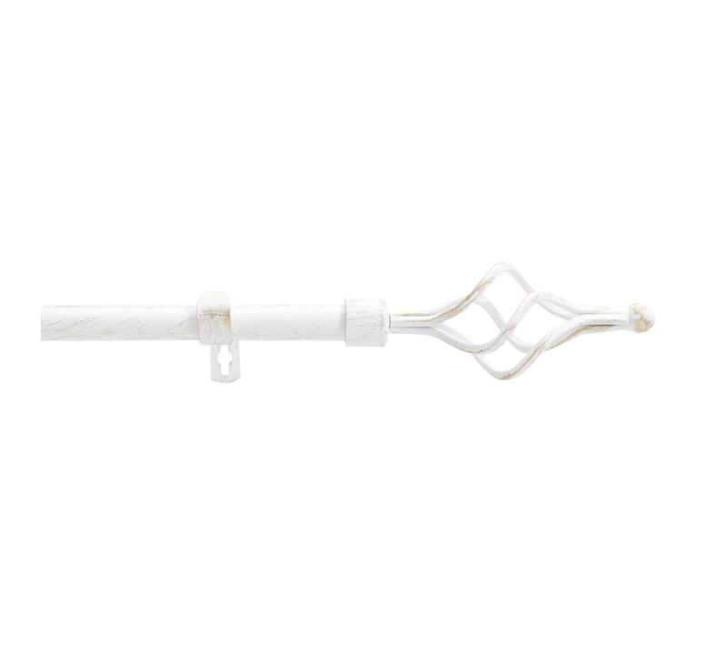 Tringle Extensible En Kit Complet (120 À 210 Cm) "twisty" - Blanc - 240x260 Cm