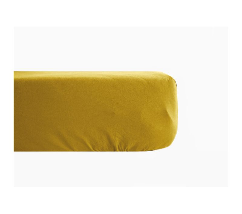 Drap Housse Percale Pur Coton Peigné Longues Fibres 80 Fils/cm² Avec Bonnet De 35 Cm