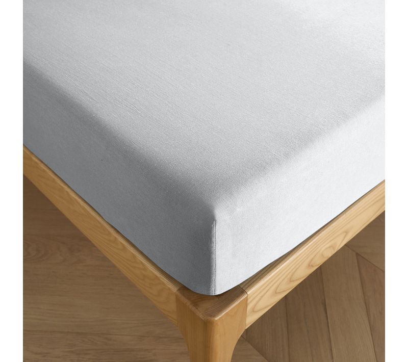 Drap Housse 200 X 200 Cm Bonnet 30 Cm "prémium" Pour Lit 2 Places King Size - Blanc - 200x200+30 Cm