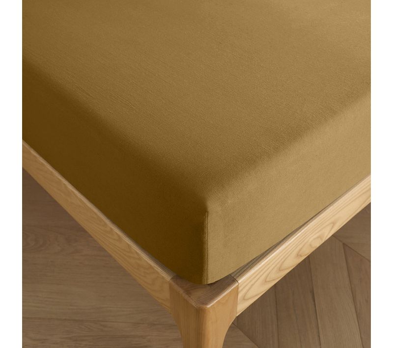 Drap Housse 180 X 200 Cm Bonnet 30 Cm "prémium" Pour Lit 2 Places King Size - Marron - 180x200+30 Cm