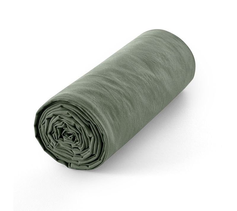 Drap Housse 160 X 200 Cm Bonnet 30 Cm "prémium" Pour Lit 2 Places - Vert Foncé - 160x200+30 Cm