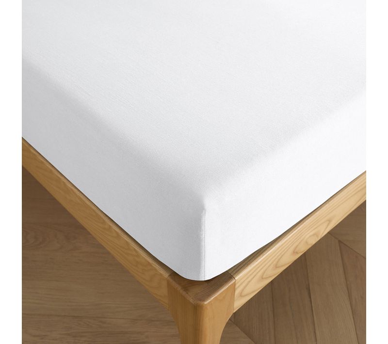 Drap Housse 200 X 200 Cm Bonnet 30 Cm "prémium" Pour Lit 2 Places King Size - Blanc - 200x200+30 Cm