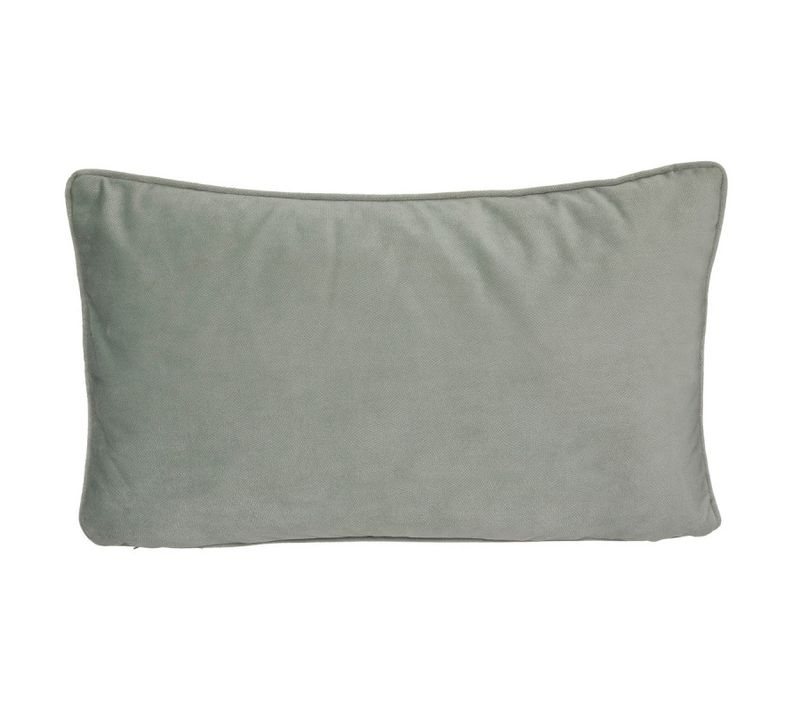 Coussin "lilou" Effet Velours 30 X 50 Cm - Bleu Clair - 30x50 Cm