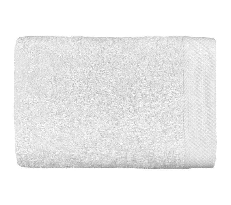 Drap De Bain "soft" 100 X 150 Cm 100% Coton Peigné / 600 Gr/m² - Blanc - 70x140 Cm