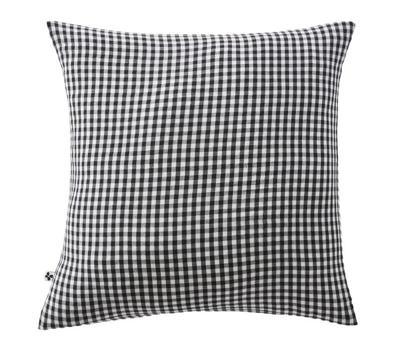 Taie D'oreiller "vickie" 60 X 60 Cm et 50 X 70 Cm Tissé Teint "gaze De Coton"