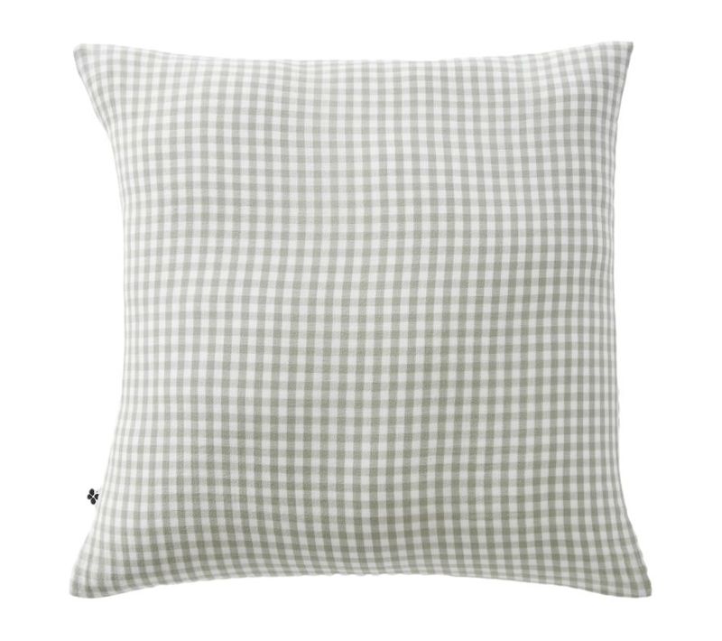 Taie D'oreiller "vickie" 60 X 60 Cm et 50 X 70 Cm Tissé Teint "gaze De Coton"