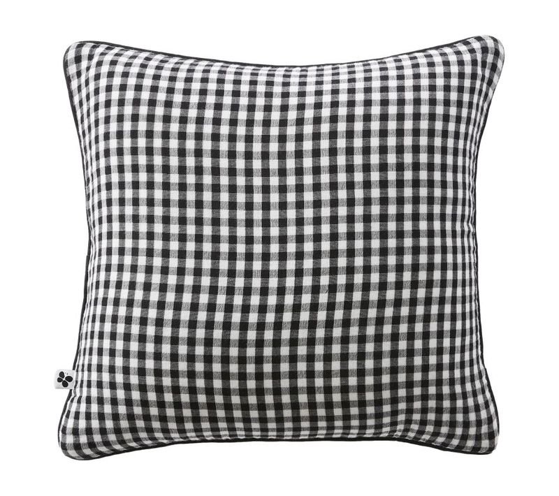 Coussin Déhoussable Avec Passepoil Tissé Teint "vickie" - Cm - "gaze De Coton"