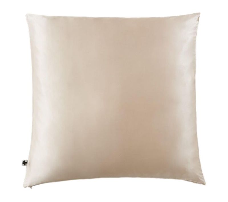 Taie D'oreiller "soanne" Soie De Mûrier - Taupe - 63x63 Cm
