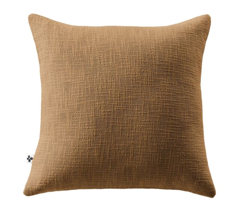 Coussin Déhoussable "sixtine" 45 X 45 Cm - Camel - 45x45 Cm