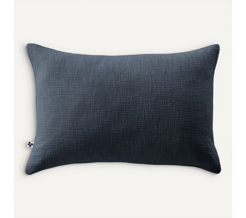 Coussin Déhoussable "sixtine" 40 X 60 Cm - Bleu Nuit - 40x60 Cm