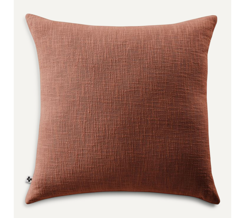 Coussin Déhoussable "sixtine" 60 X 60 Cm - Terracotta - 60x60 Cm