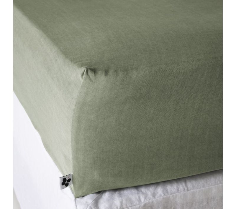 Drap Housse "lysandre" "lyocel" - Vert - 160x200 Cm