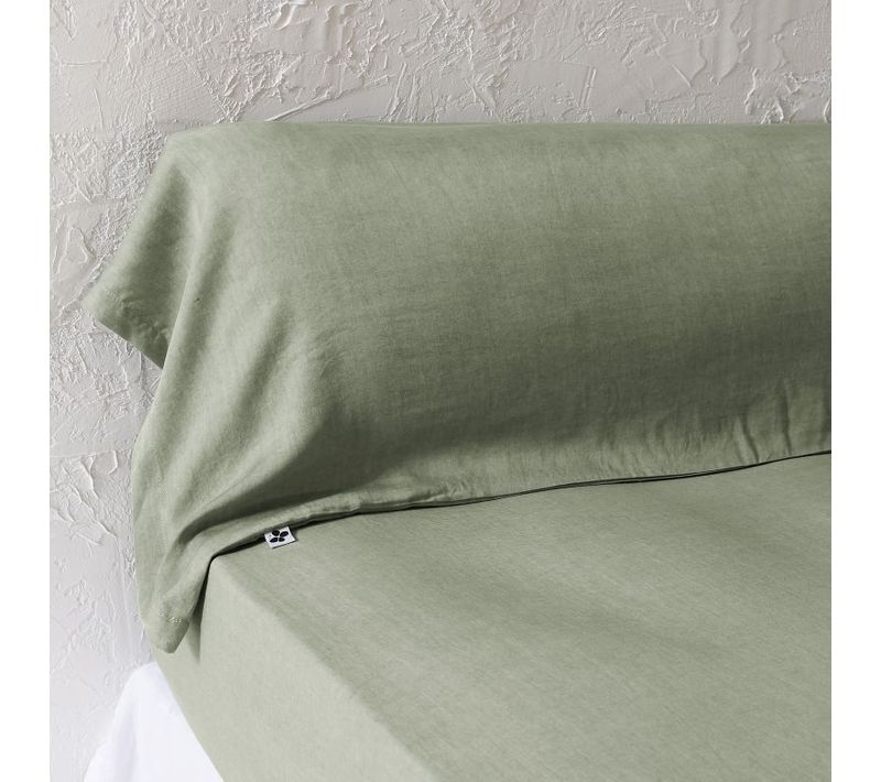 Taie De Traversin "lysandre" "lyocel" - Vert - 160x200 Cm