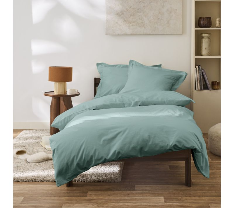 Housse De Couette Percale De Coton Peigné "julian" Toutes Dimensions