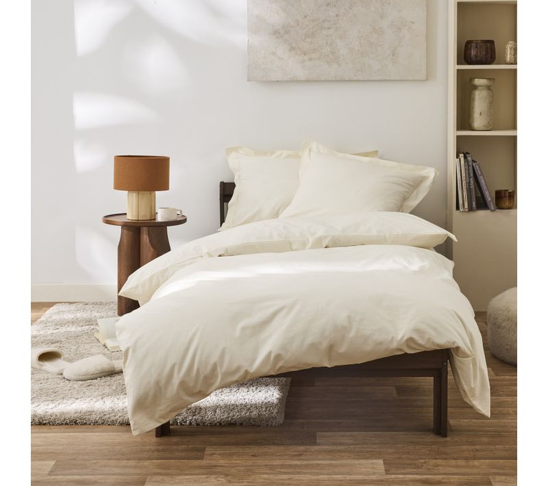 Housse De Couette Percale De Coton Peigné "julian" Toutes Dimensions