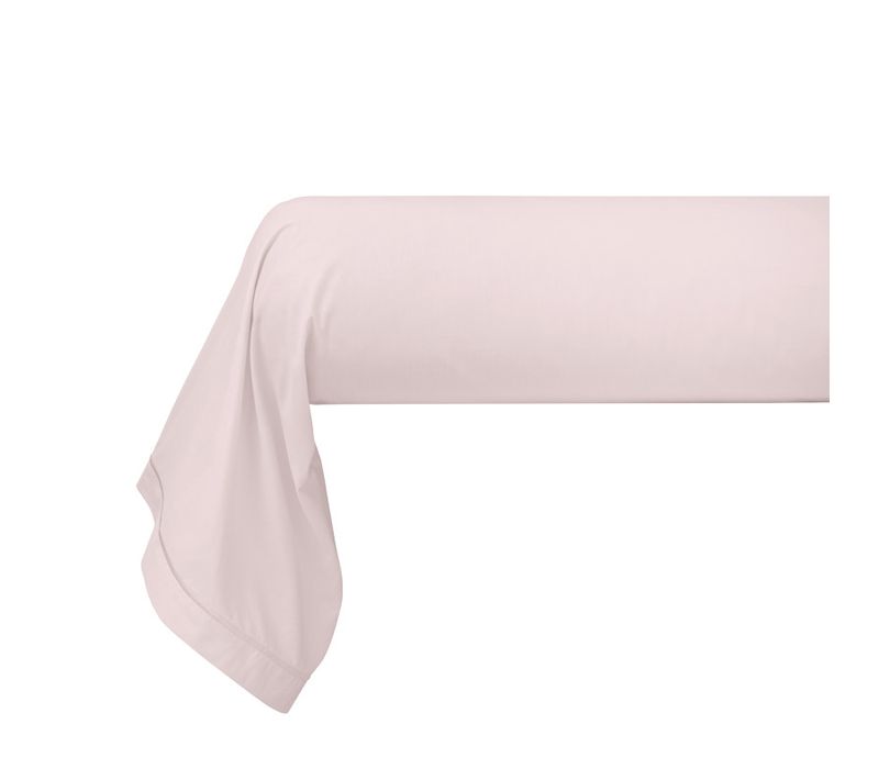 Taie De Traversin Percale De Coton Peigné "julian" - Rose - Cm
