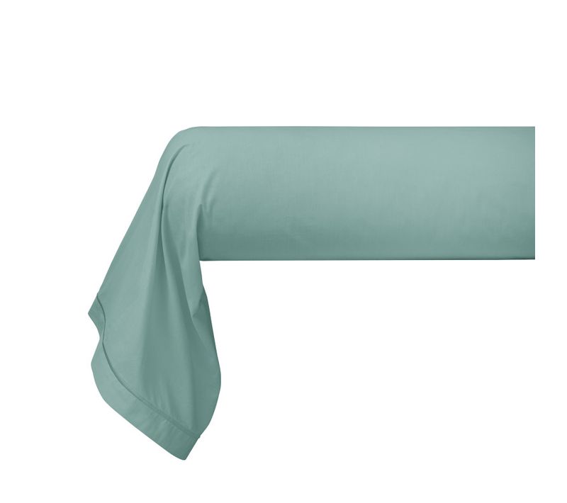 Taie De Traversin Percale De Coton Peigné "julian" - Vert Clair - Cm