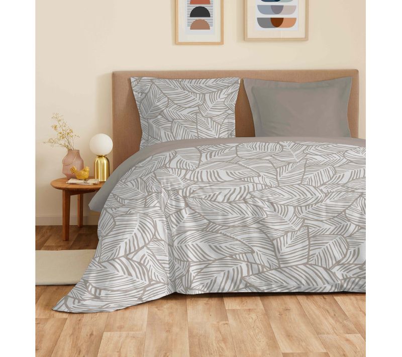 Parure De Draps 4 Pièces "vanessa" Pour Lit 160 X 200 Cm "grande Largeur" Fira Naturel