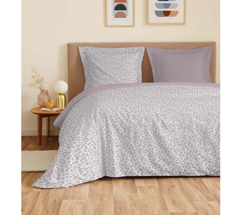 Parure De Draps 4 Pièces "vanessa" Pour Lit 140 X 190 Cm Diana Blush - Corail - 140x190 Cm