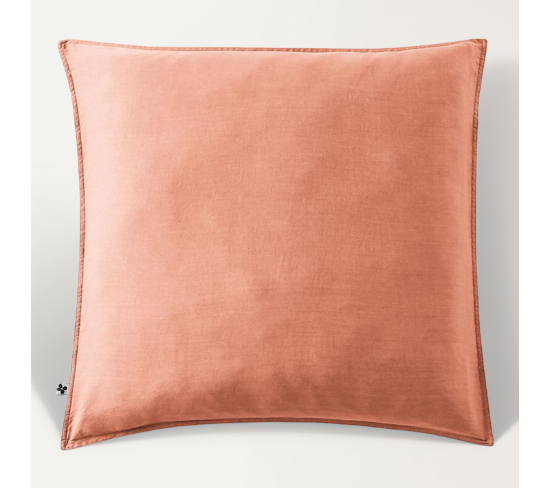 Taie D'oreiller "lysandre" "lyocel" - Orange - 80x80 Cm