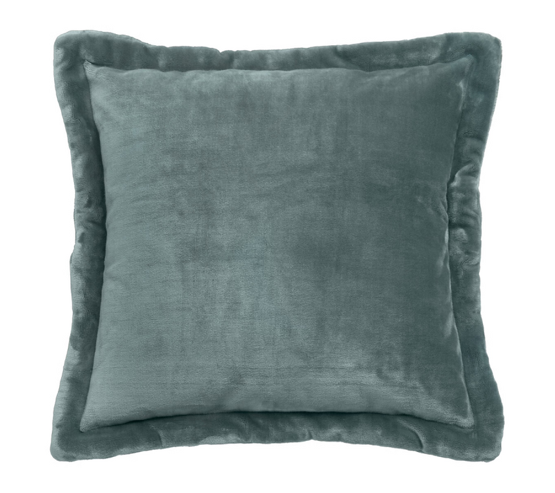 Coussin "cuddly" 38 X 58 Cm Et 53 X 53 Cm Flanelle 550 G - Bleu - 53x53 Cm