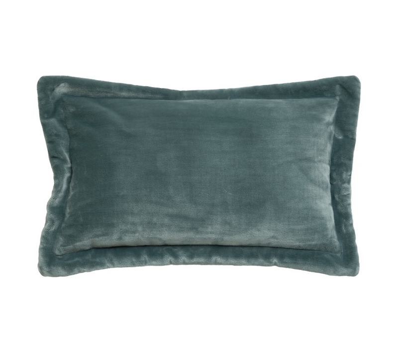 Coussin "cuddly" 38 X 58 Cm Et 53 X 53 Cm Flanelle 550 G - Bleu - 38x58 Cm